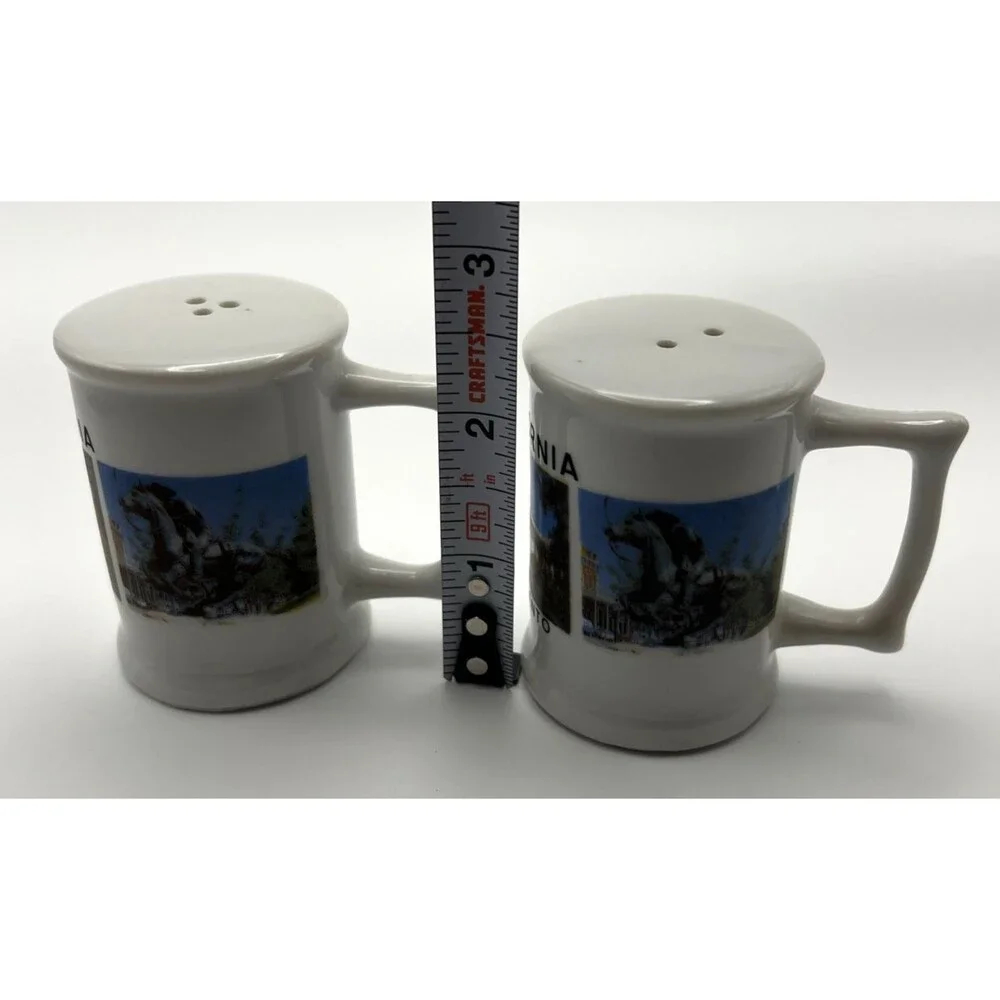 Vintage Salt and Pepper Shakers California Ceramic Souvenirs